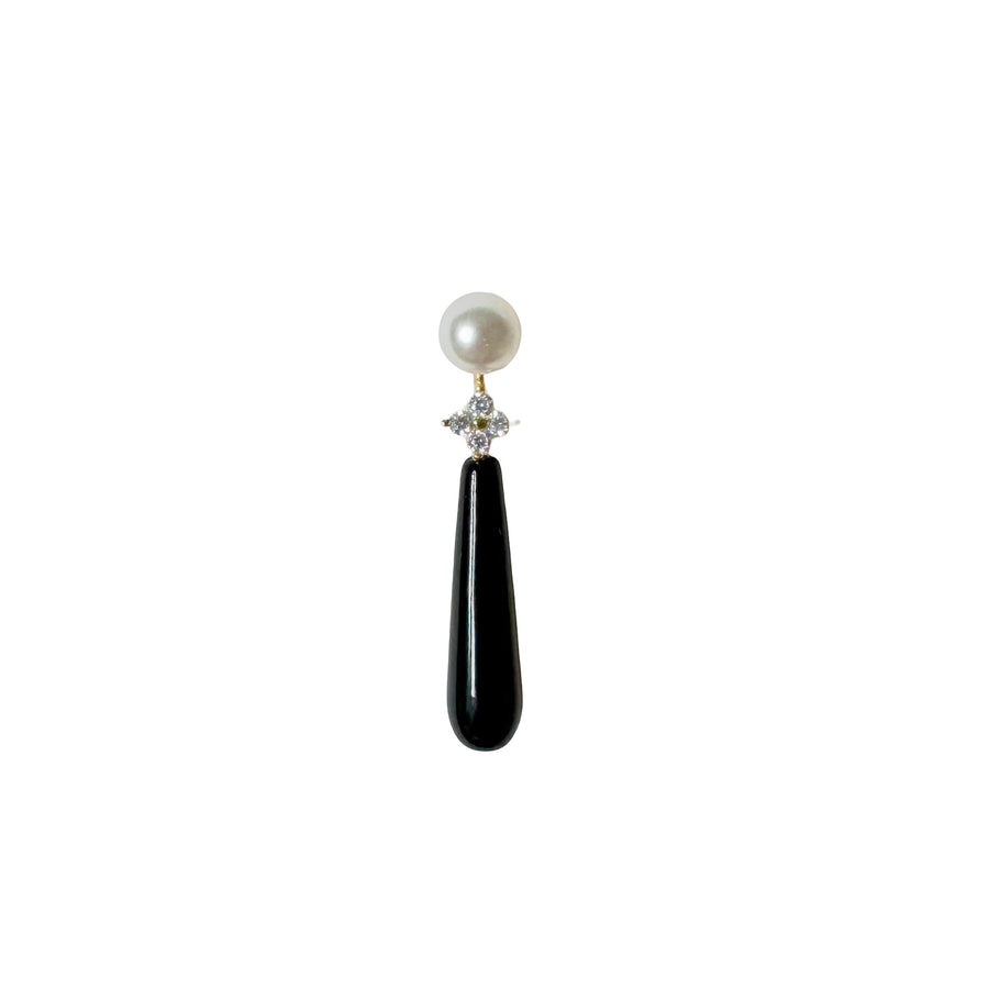 DAGMAR BLACK EARRING