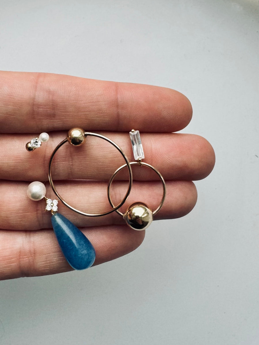 DAGMAR BLUE EARRING