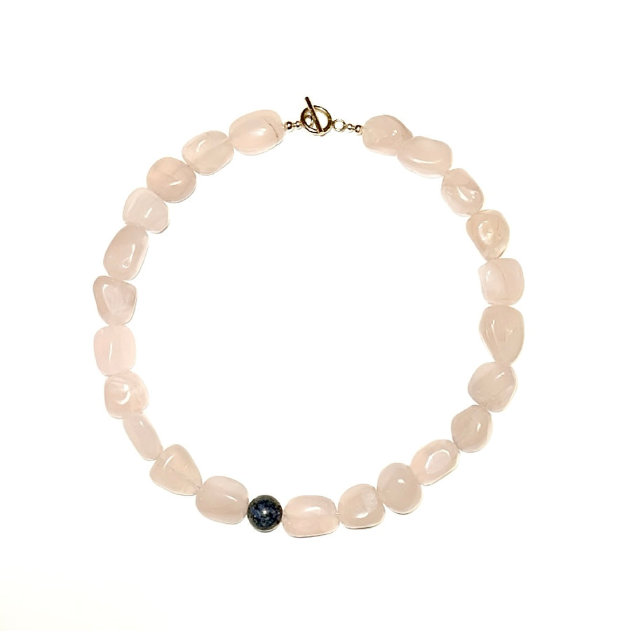 MARIE ROSE~NAVY NECKLACE